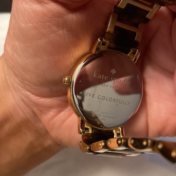 kate spade Accessories Kate Spade Tortoise And Gold Watch Poshmark